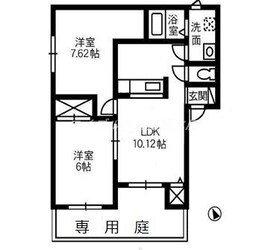 フルール上成A棟の物件間取画像